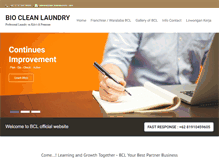 Tablet Screenshot of biocleanlaundry.com